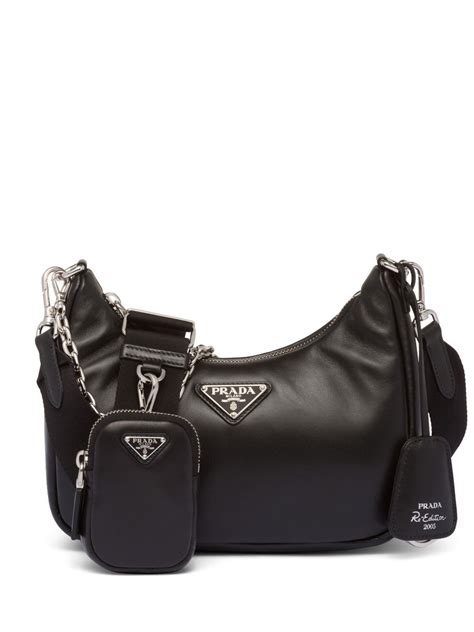 prada re edition 2005 leather white|Prada adjustable shoulder handbags.